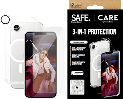 Изображение Zestaw ochronny CARE by PanzerGlass      Fashion 3w1 Etui+Szko+Lens do iPhone 16e