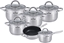 Attēls no Zilner Zestaw garnków stalowych indukcyjnych 12 elem ZL 8108 Zillner