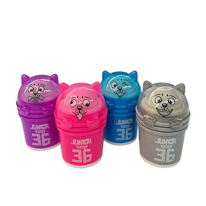 Attēls no Zīmuļu asināmais ar konteineru un dzēšgumiju