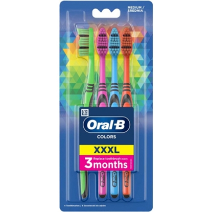 Attēls no Zobu birstu komplekts oral-b colour medium 4gab.