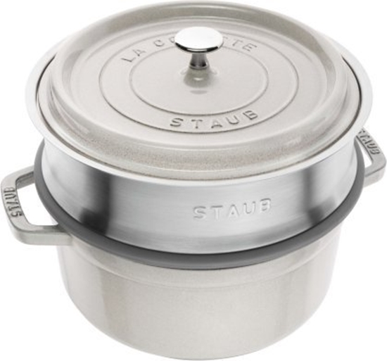 Picture of Zwilling Garnek eliwny okrgy z wkadem STAUB La Cocotte 40508-822-0 - 3.8 ltr. biaa trufla