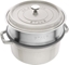Attēls no Zwilling Garnek eliwny okrgy z wkadem STAUB La Cocotte 40508-822-0 - 3.8 ltr. biaa trufla