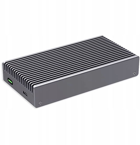 Picture of 0 TB DataFlash USB4 SSD, enclosure for NVMe PCIe SSD USB4 (40 Gbit/s), compatible with Thunderbolt 3&4 and USB4 & USB-C ports, USB4 (USB-C) coaxial cable, 2'800 MB/s, USB-C