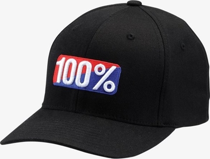 Picture of 100% Czapka z daszkiem 100% CLASSIC X-Fit flexfit hat black roz. L/XL (NEW)