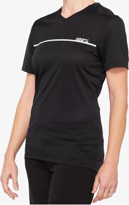 Picture of 100% Koszulka damska 100% RIDECAMP Women's Jersey krótki rkaw black grey roz. XL (NEW 2021)