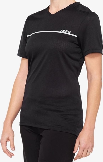 Picture of 100% Koszulka damska 100% RIDECAMP Women's Jersey krótki rkaw black grey roz. XL (NEW 2021)