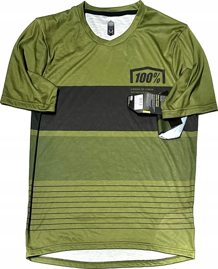 Picture of 100% Koszulka mska 100% AIRMATIC Jersey krótki rkaw Army roz. M (NEW 2023)