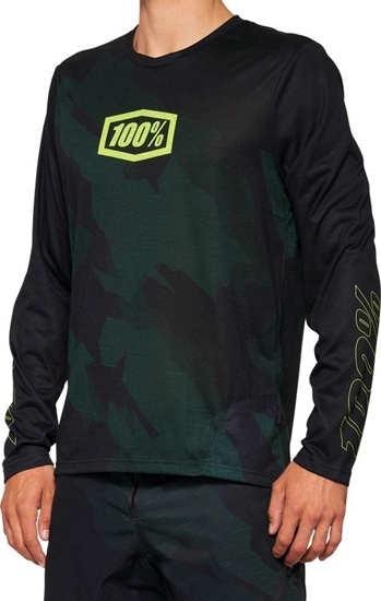 Picture of 100% Koszulka mska 100% AIRMATIC LE Long Sleeve black camo roz. XL (NEW 2022)