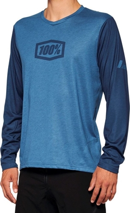 Attēls no 100% Koszulka mska 100% AIRMATIC Long Sleeve slate blue roz. S (NEW 2022)