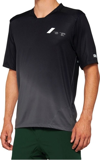 Picture of 100% Koszulka mska 100% CELIUM Jersey krótki rkaw black charcoal roz. XL (NEW 2022)