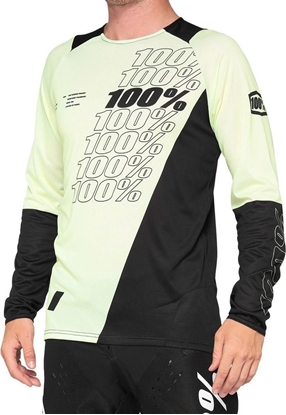 Attēls no 100% Koszulka mska 100% R-CORE Jersey dugi rkaw yellow black roz. S (NEW 2021)