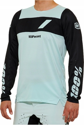 Attēls no 100% Koszulka mska 100% R-CORE X Jersey dugi rkaw Pale Blue roz. M (NEW 2023)