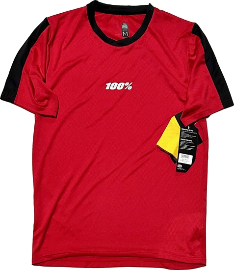 Picture of 100% Koszulka mska 100% RIDECAMP Jersey krótki rkaw Dark Red roz. M (NEW)