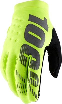 Attēls no 100% Rkawiczki 100% BRISKER Glove fluo yellow roz. S (dugo doni 181-187 mm) (NEW)