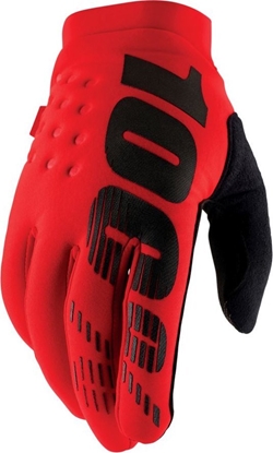Attēls no 100% Rkawiczki 100% BRISKER Glove red roz. L (dugo doni 193-200 mm) (NEW)