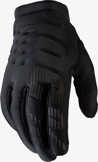 Picture of 100% Rkawiczki 100% BRISKER Youth Glove black grey roz. M (dugo doni 149-159 mm) (NEW)