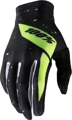 Attēls no 100% Rkawiczki 100% CELIUM Glove black fluo yellow roz. L (dugo doni 193-200 mm) (NEW)