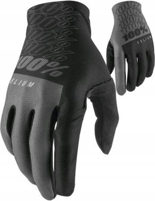 Attēls no 100% Rkawiczki 100% CELIUM Gloves Black/Grey - S (dugo doni 181-187 mm) (NEW 2022)