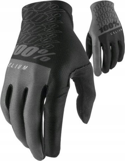Picture of 100% Rkawiczki 100% CELIUM Gloves Black/Grey - S (dugo doni 181-187 mm) (NEW 2022)
