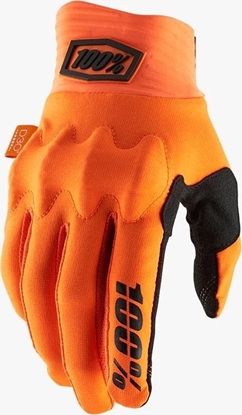 Attēls no 100% Rkawiczki 100% COGNITO Gloves Fluo Organe - XL (dugo doni 200-209 mm) (NEW 2022)