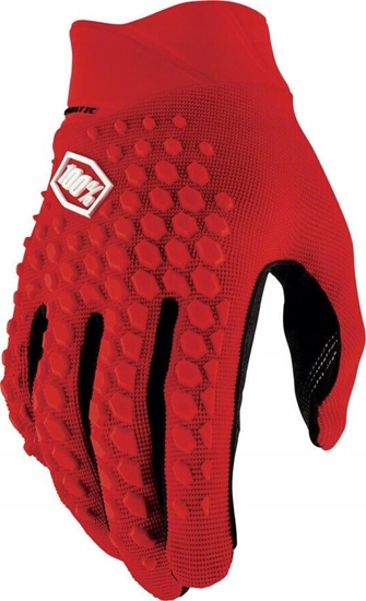 Picture of 100% Rkawiczki 100% GEOMATIC Gloves Red - M (dugo doni 187-193 mm) (NEW 2022)