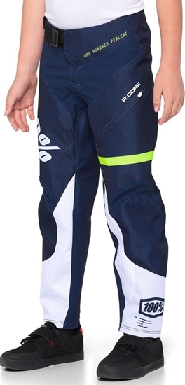 Picture of 100% Spodnie juniorskie 100% R-CORE Pants dark blue yellow roz. 26 (40 EUR) (NEW)