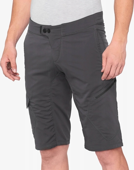 Picture of 100% Szorty mskie 100% RIDECAMP Shorts Charcoal roz.34 (48 EUR)