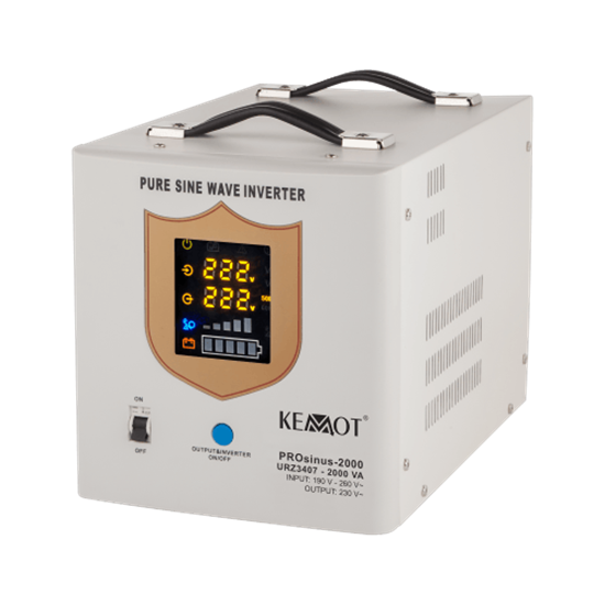 Изображение 1200W, Tīras Sinusoīdas Invertors - UPS, Rezerves Elektrība Apkures Sistēmām