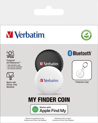 Picture of 1x2 Verbatim My Finder Coin Bluetooth Item Finder s/w  32134
