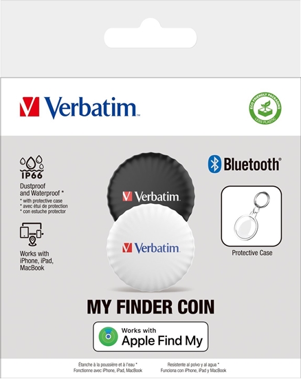 Picture of 1x2 Verbatim My Finder Coin Bluetooth Item Finder s/w  32134