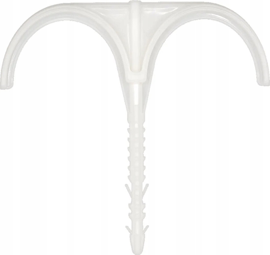 Picture of 2x75 uchwyt hakowy podwójny rury elastycznej (opak.25 szt.) (S)