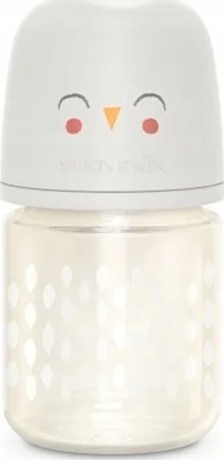 Picture of 307827-BUTELKA SZKLANA 120ML/SMOCZEK      FIZJOLOGICZNY SX PRO WOLNY PRZEPYWA/SOWA BEOWA/BONHOMIA