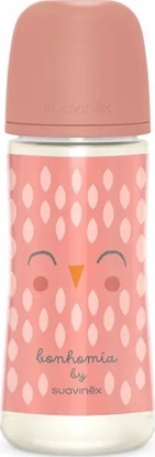 Picture of 307837-BUTELKA 360ML/SMOCZEK              FIZJOLOGICZNY SX PRO DUY PRZEPYWA/SOWA RÓOWA/BONHOMIA