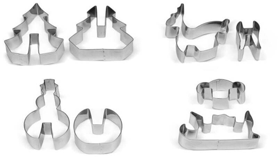 Picture of 3D piparkuku forminu komplekts 4 gab. kastite 21 x 12 5 x 2 cm  8006043015515