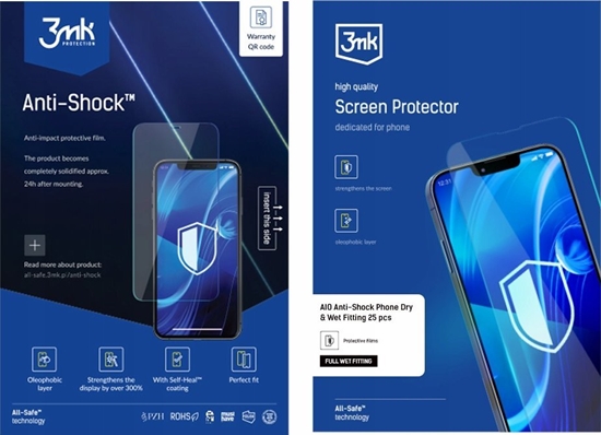 Изображение 3MK 3mk All-Safe - AIO fólie Anti-shock Full Wet Fitting Phone, 25 ks