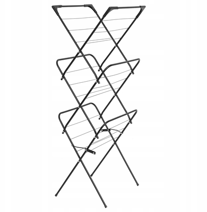 Изображение 3-POZIOMOWA STOJCA SUSZARKA BALKONOWA PIONOWA NA PRANIE, SKADANA, 6 SKRZYDE BRUNBESTE BB-3911