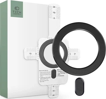 Attēls no 4kom.pl Blaszka magnetyczna Piercie Uchwyt Magmat MagSafe Univerall Magnetic Ring Black