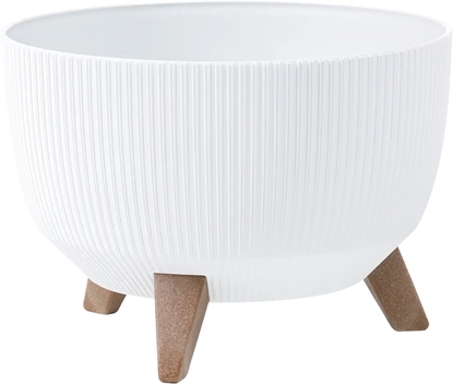 Attēls no 4Living Gli vazonas "Roma Line" su kojelmis 47 cm, baltas