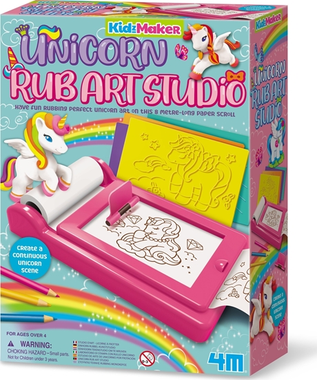 Изображение 4M 4M KidzMaker DIY set Unicorn Rub Art Studio