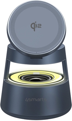 Изображение 4smarts Qi2 Ladestation Aura Sound spacegrau