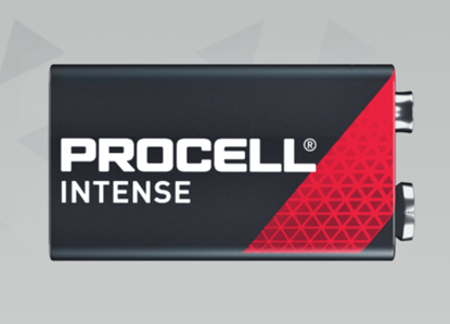 Attēls no 6F22/9V baterija 9V Duracell Procell INTENSE POWER sērija Alkaline High drain bez iep. 1gb.