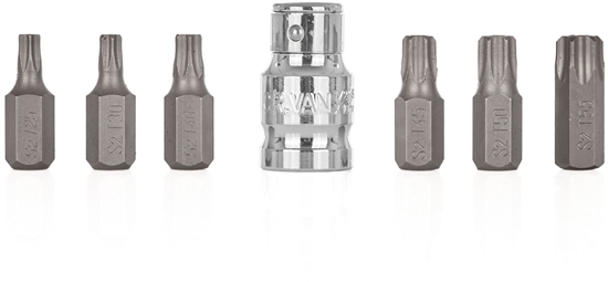 Picture of 7el. zestaw kocówek wkrtakowych TORX T25-T55 (10/100)