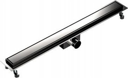 Picture of 800 liniowe odwodnienie prysznicowe AQUA STEEL LA z rusztem szlifowanym SZGM (S)