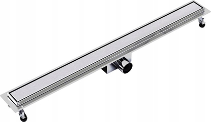 Picture of 900 liniowe odwodnienie prysznicowe AQUA STEEL LA z rusztem szlifowanym SZGM (S)