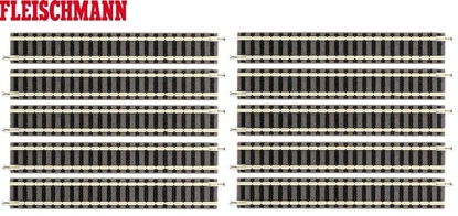 Picture of 9101 N Fleischmann piccolo (med ballast) Lige spor 111 mm