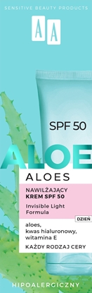 Picture of AA Aloes nawilajcy krem do twarzy SPF50 40ml