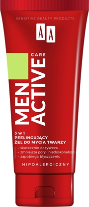 Picture of AA_Men Active Care 3w1 peelingujcy el do mycia twarzy 150ml