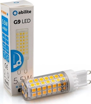Attēls no Abilite ¯ARÓWKA LED ABILITE SZTYFT B.CIEP£A G9 5,5W 230V 600LM CIEMNIALNA
