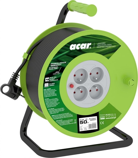 Picture of Acar przeduacz zwijany 50m czarny (M02051)