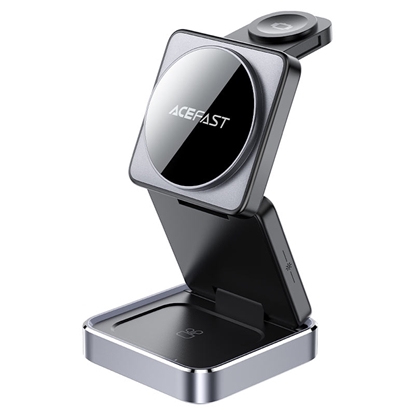 Picture of Acefast E20 desktop 3-in-1 wireless charging holder Black